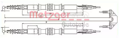 Трос METZGER 11.5858