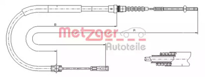 Трос METZGER 11.6025