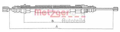 Трос METZGER 11.609