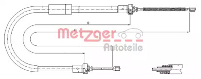 Трос METZGER 11.6573