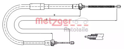 Трос METZGER 11.6574