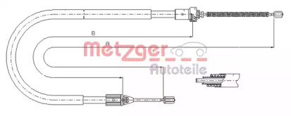 Трос METZGER 11.6586