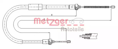 Трос METZGER 11.6662