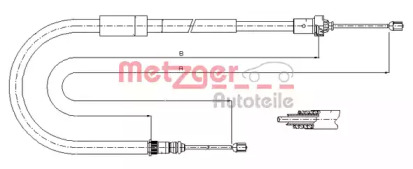 Трос METZGER 11.6663