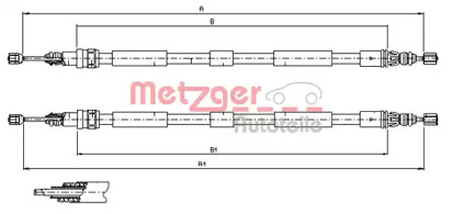 Трос METZGER 11.6797