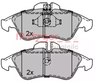 Комплект тормозных колодок METZGER 1170071