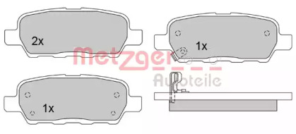 Комплект тормозных колодок METZGER 1170079