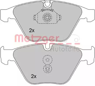 Комплект тормозных колодок METZGER 1170090