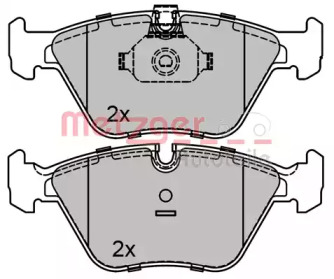 Комплект тормозных колодок METZGER 1170128