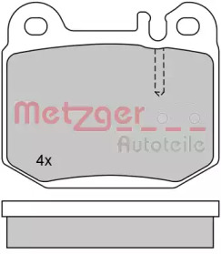 Комплект тормозных колодок METZGER 1170157