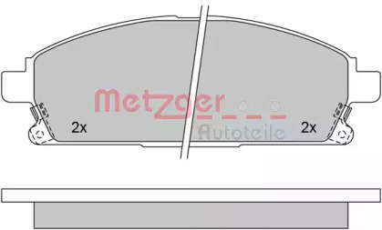 Комплект тормозных колодок METZGER 1170159