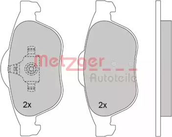 Комплект тормозных колодок METZGER 1170161