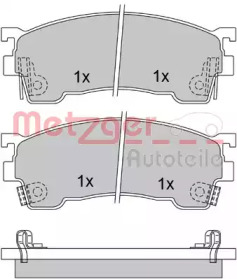 Комплект тормозных колодок METZGER 1170183