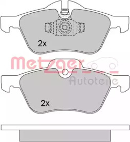 Комплект тормозных колодок METZGER 1170189