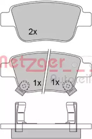 Комплект тормозных колодок METZGER 1170193