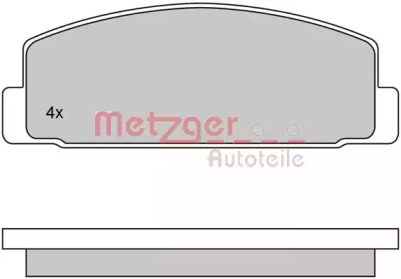 Комплект тормозных колодок METZGER 1170206