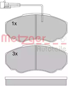 Комплект тормозных колодок METZGER 1170227