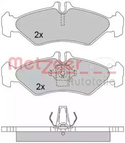 Комплект тормозных колодок METZGER 1170237