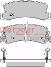 Комплект тормозных колодок METZGER 1170277