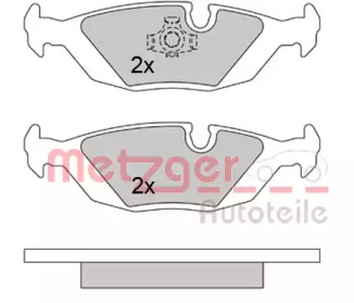 Комплект тормозных колодок METZGER 1170284