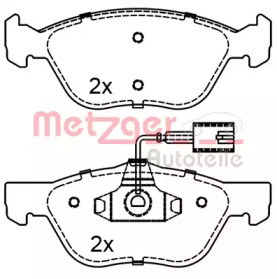 Комплект тормозных колодок METZGER 1170285