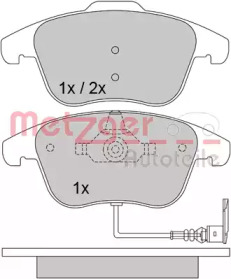 Комплект тормозных колодок METZGER 1170289