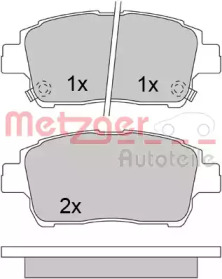 Комплект тормозных колодок METZGER 1170322