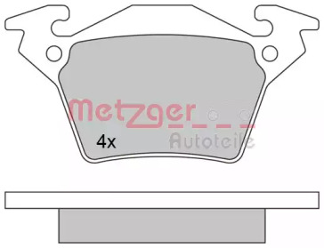 Комплект тормозных колодок METZGER 1170331