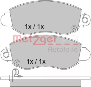 Комплект тормозных колодок METZGER 1170365