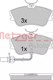 Комплект тормозных колодок METZGER 1170376