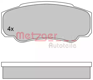 Комплект тормозных колодок METZGER 1170381