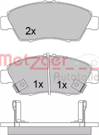 Комплект тормозных колодок METZGER 1170388