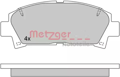 Комплект тормозных колодок METZGER 1170398