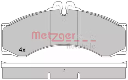 Комплект тормозных колодок METZGER 1170400