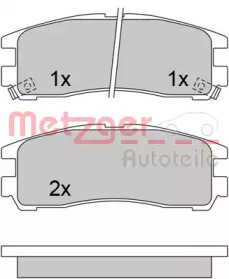 Комплект тормозных колодок METZGER 1170413