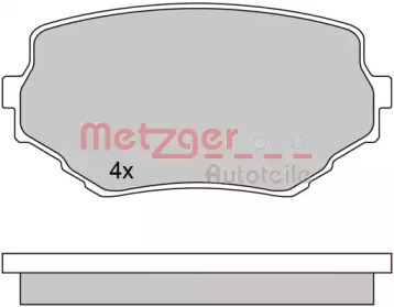 Комплект тормозных колодок METZGER 1170415