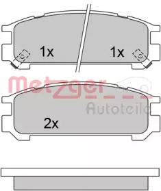 Комплект тормозных колодок METZGER 1170429