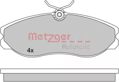 Комплект тормозных колодок METZGER 1170451