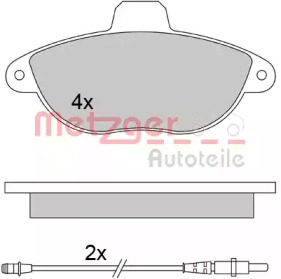 Комплект тормозных колодок METZGER 1170455
