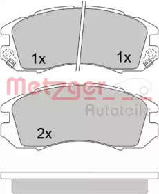 Комплект тормозных колодок METZGER 1170474