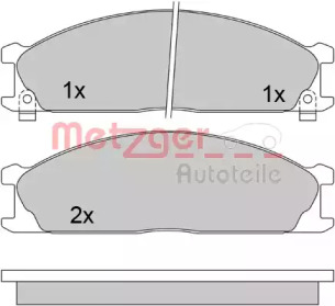 Комплект тормозных колодок METZGER 1170488