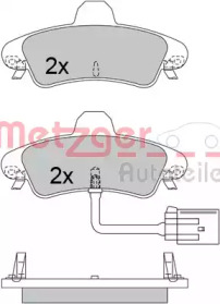 Комплект тормозных колодок METZGER 1170491