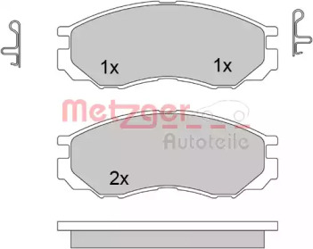 Комплект тормозных колодок METZGER 1170493