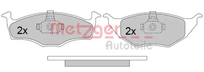 Комплект тормозных колодок METZGER 1170498