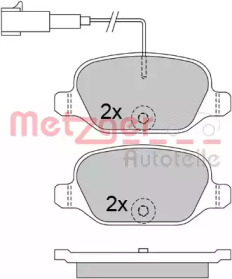 Комплект тормозных колодок METZGER 1170500