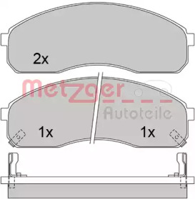 Комплект тормозных колодок METZGER 1170501