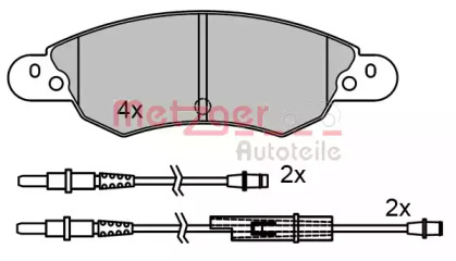 Комплект тормозных колодок METZGER 1170502
