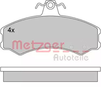 Комплект тормозных колодок METZGER 1170512