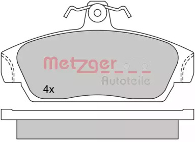 Комплект тормозных колодок METZGER 1170514