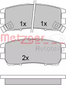 Комплект тормозных колодок METZGER 1170529